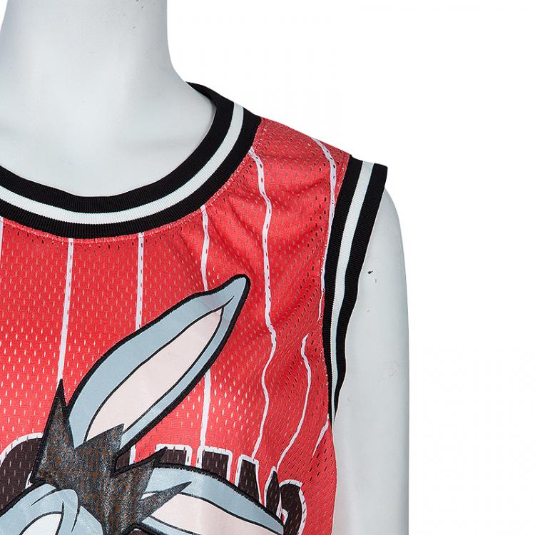 Pre Owned Moschino Couture Bugs Bunny Basketball Jersey M