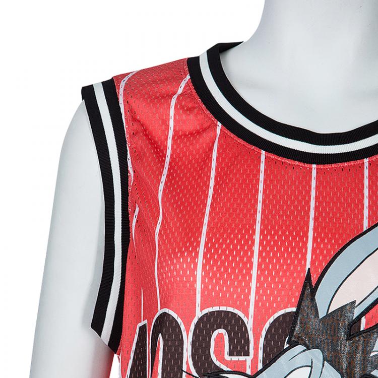 Pre Owned Moschino Couture Bugs Bunny Basketball Jersey M