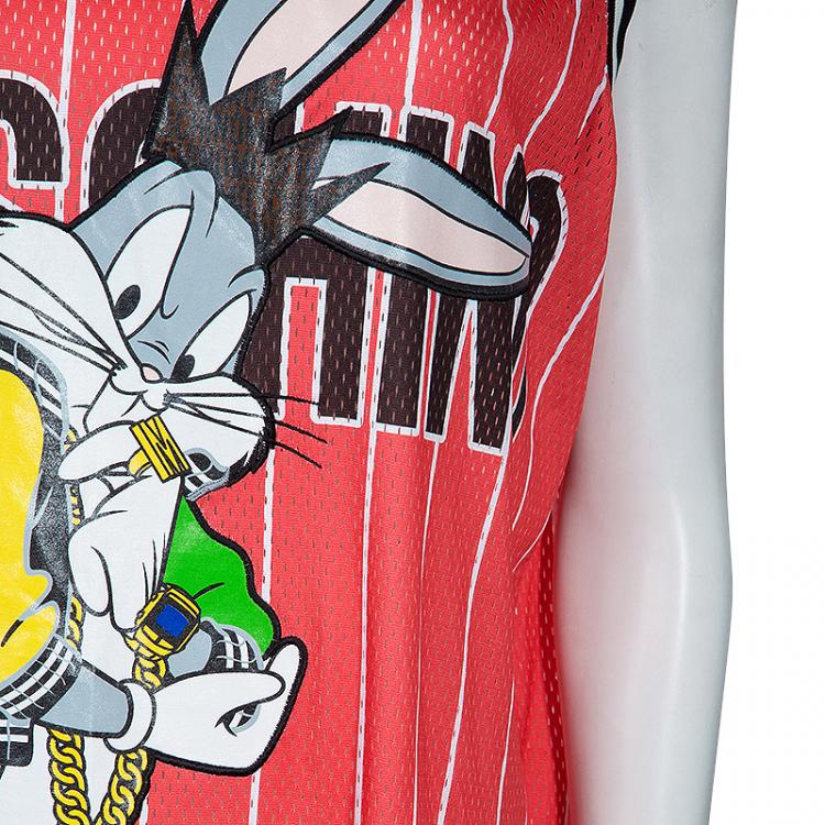 Pre Owned Moschino Couture Bugs Bunny Basketball Jersey M