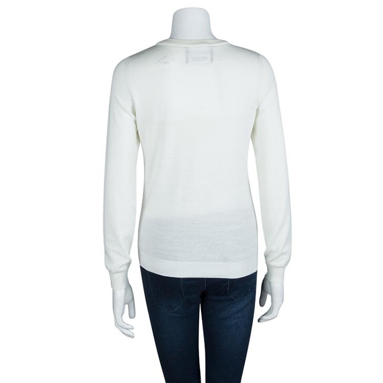 Pre Owned Moschino Boutique Monochrome Sweater S