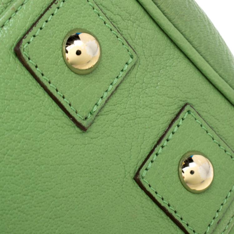 Pre Owned Mulberry Green Leather Bayswater Satchel