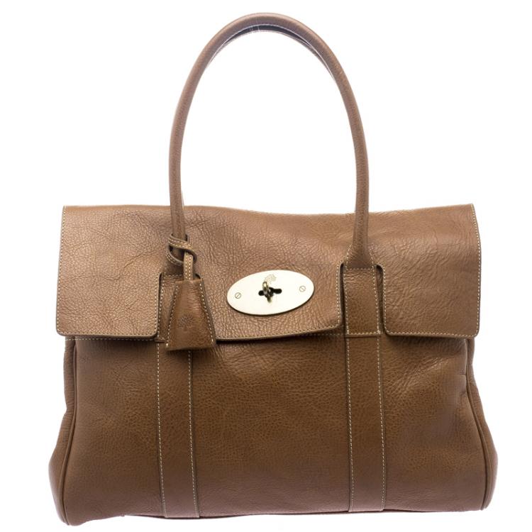 Pre Owned Mulberry Brown  Leather Bayswater Satchel