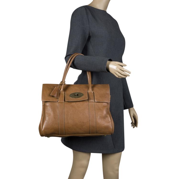 Pre Owned Mulberry Brown  Leather Bayswater Satchel