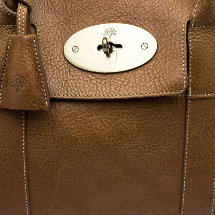 Pre Owned Mulberry Brown  Leather Bayswater Satchel
