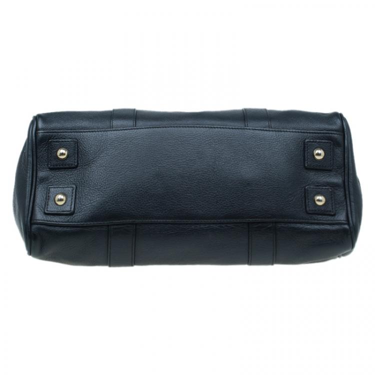 Pre Owned Mulberry Black Leather Bayswater Satchel