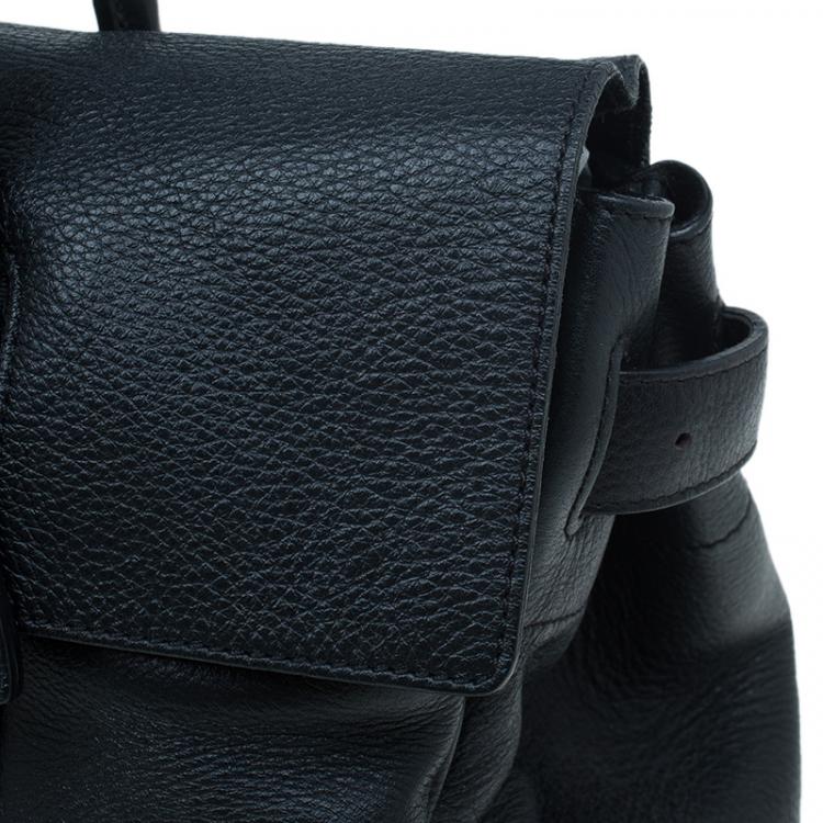 Pre Owned Mulberry Black Leather Bayswater Satchel