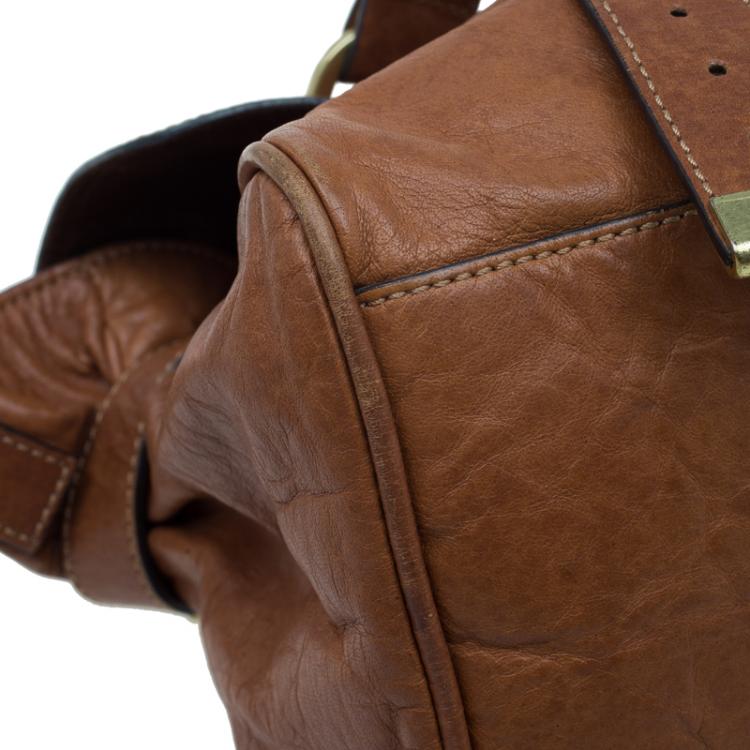 Pre Owned Mulberry Brown Leather Alexa Shoulder Bag