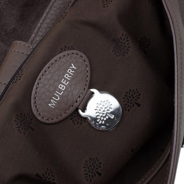 Pre Owned Mulberry Brown Grained Leather Daria Shoulder Bag