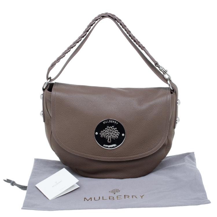 Pre Owned Mulberry Brown Grained Leather Daria Shoulder Bag