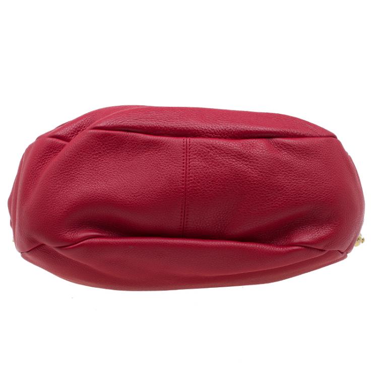 مملوكة مسبقًا Mulberry Bright Red Spongy Pebbled Effie Satchel
