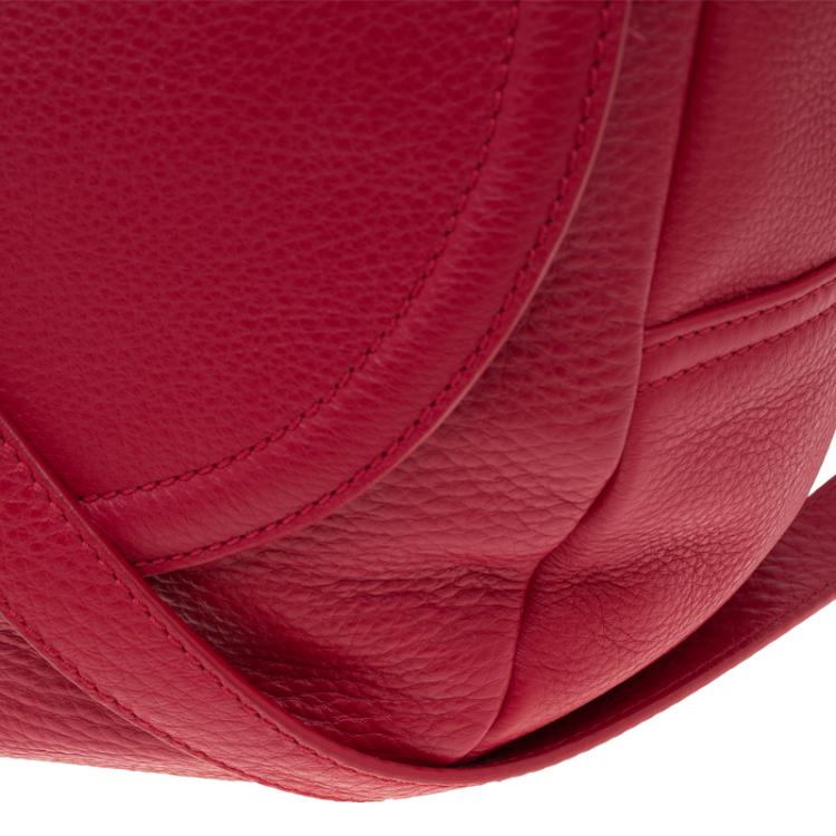 مملوكة مسبقًا Mulberry Bright Red Spongy Pebbled Effie Satchel