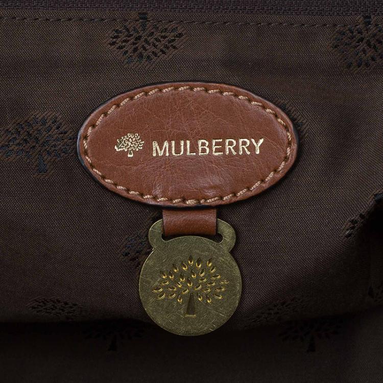 Pre Owned Mulberry Brown Leather Oversized Alexa Satchel Bag