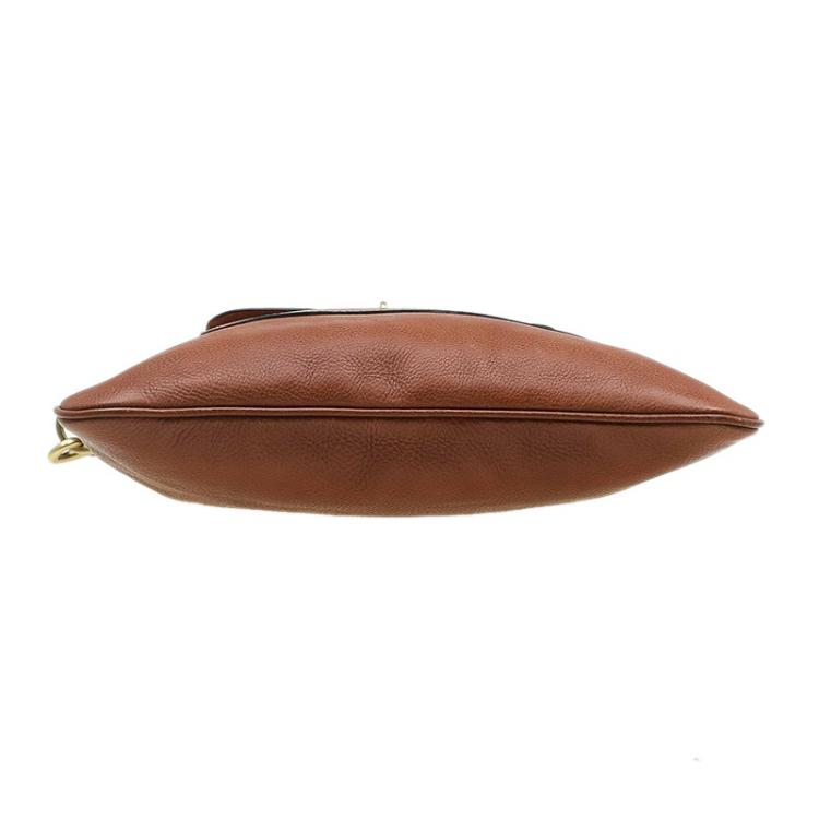 Pre Owned Mulberry Brown Leather Seth Messenger Bag