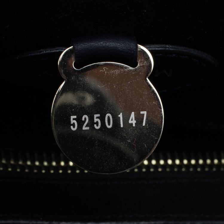 مملوكة مسبقًا Mulberry Black Silky Snake Shine Print Leather Bayswater Satchel