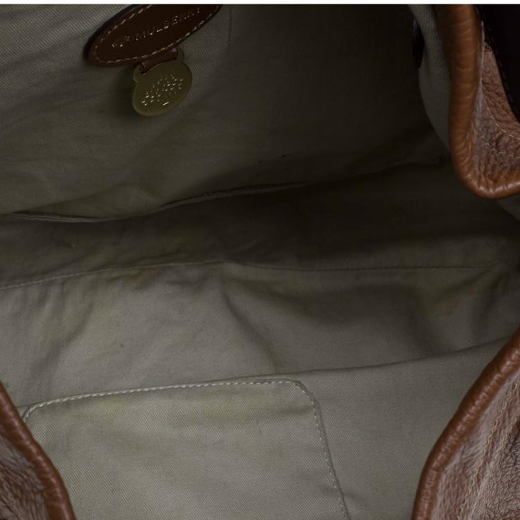 Pre Owned Mulberry Chocolate Brown Pebbled Leather Mitzy Hobo