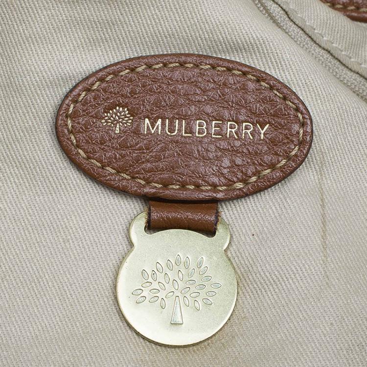 Pre Owned Mulberry Chocolate Brown Pebbled Leather Mitzy Hobo
