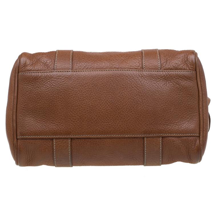 Pre Owned Mulberry Brown Leather Small Bayswater Satchel