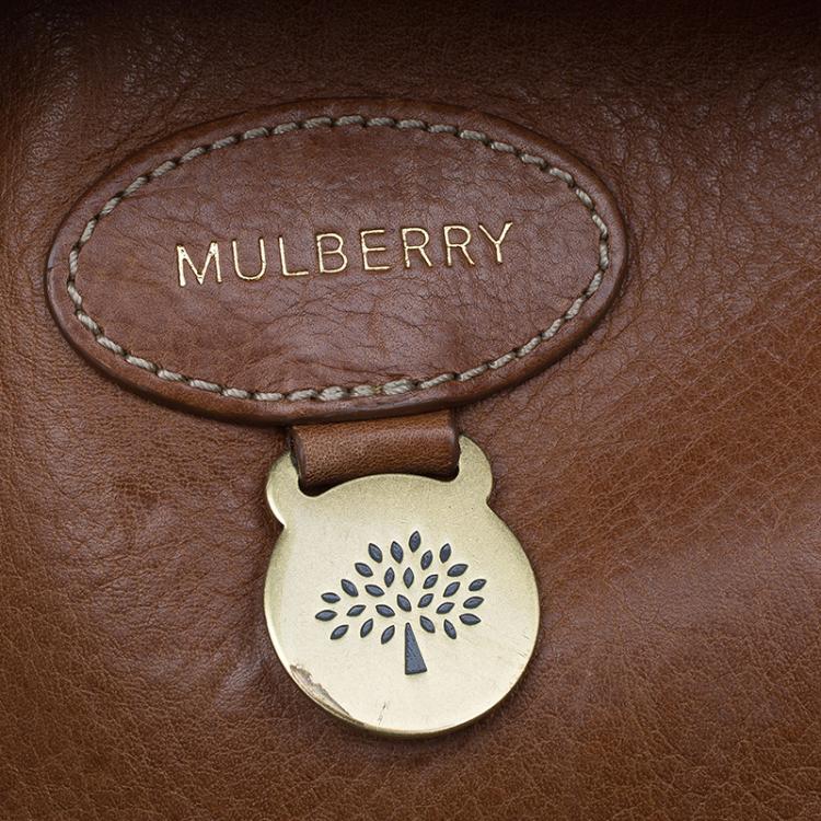 Pre Owned Mulberry Brown Leather Small Bayswater Satchel