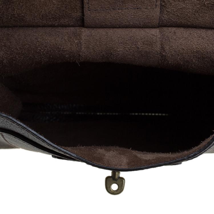 Pre Owned Mulberry Dark Brown Leather Antony Crossbody Bag
