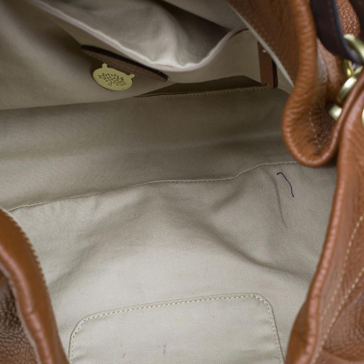 Pre Owned Mulberry Chocolate Brown Pebbled Leather Mitzy Hobo