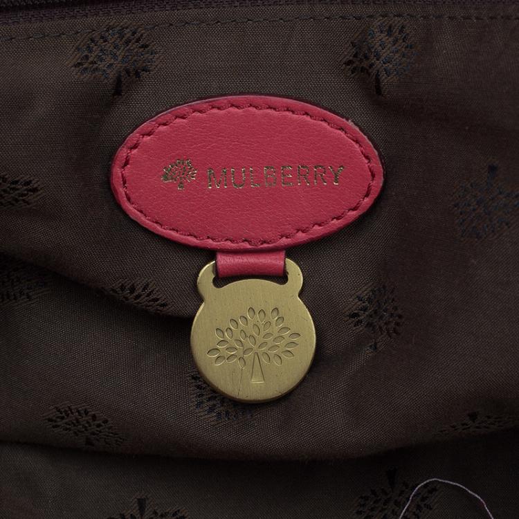 Pre Owned Mulberry Red Leather Oversized Alexa Satchel