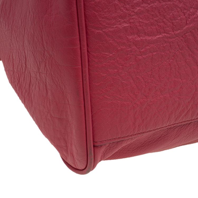 Pre Owned Mulberry Red Leather Oversized Alexa Satchel