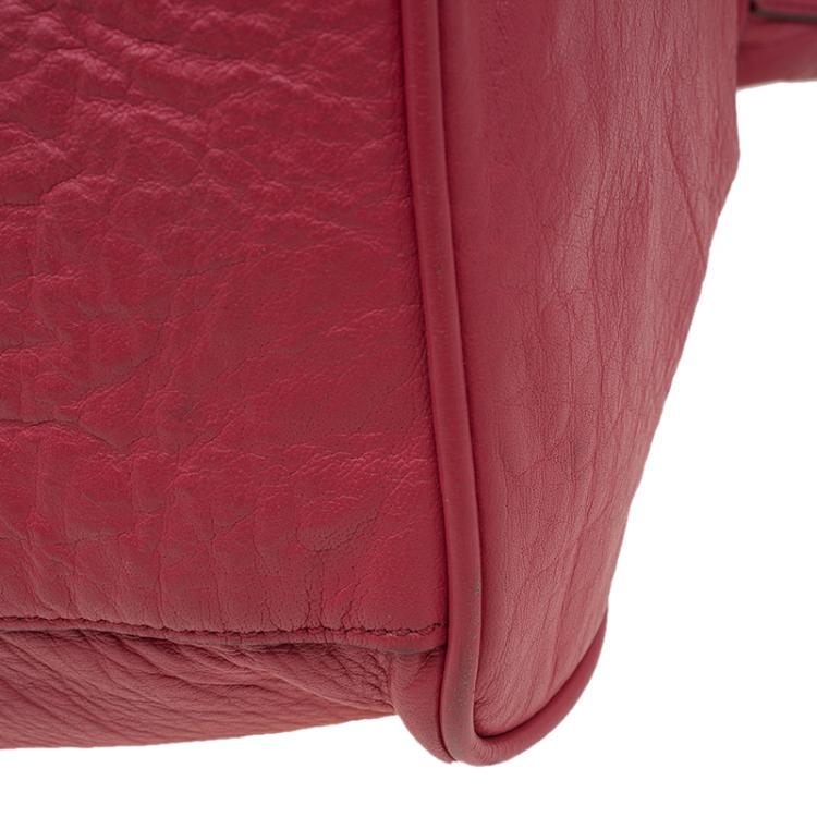 Pre Owned Mulberry Red Leather Oversized Alexa Satchel