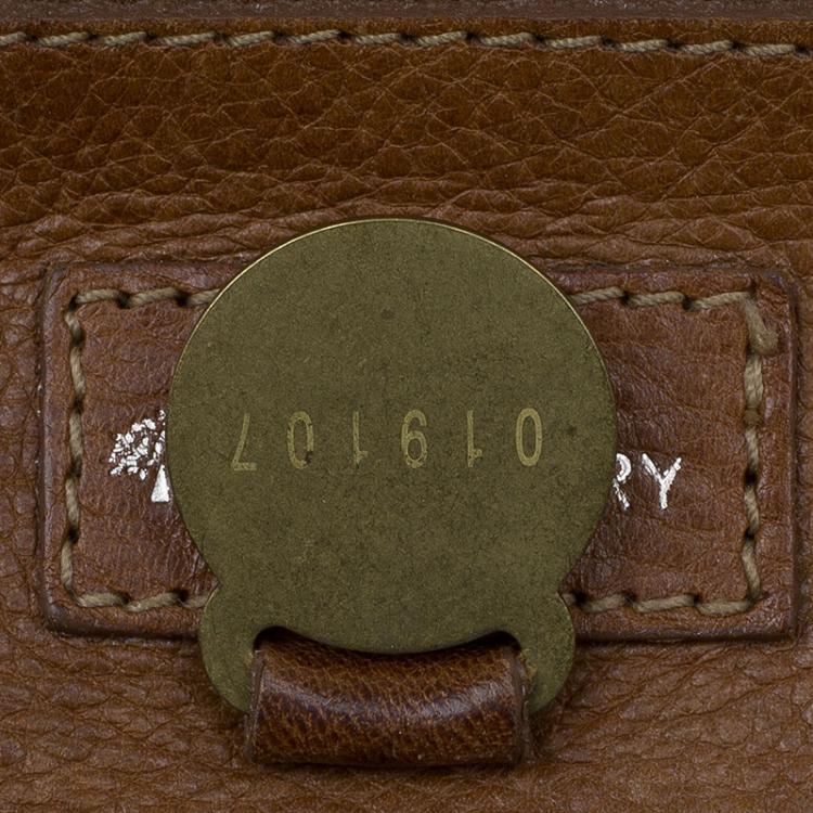 Pre Owned Mulberry Brown Leather Elgin Tote