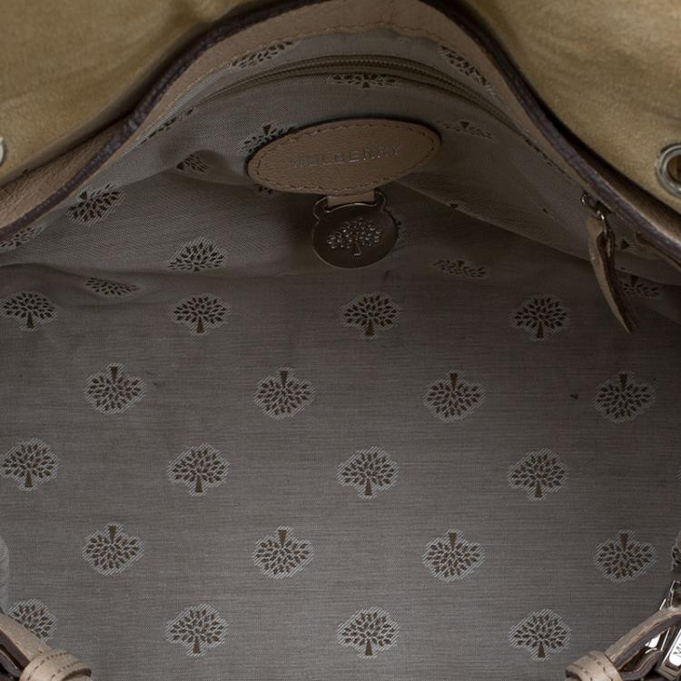 Pre Owned Mulberry Beige Leather Postmans Lock Satchel
