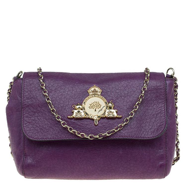 Darley leather crossbody bag Mulberry Purple in Leather - 40063174