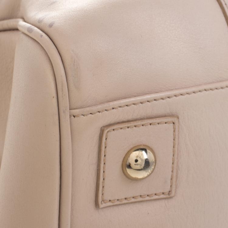 Pre Owned Mulberry Beige Leather Bayswater Satchel