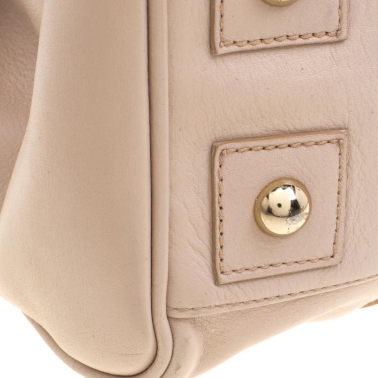 Pre Owned Mulberry Beige Leather Bayswater Satchel