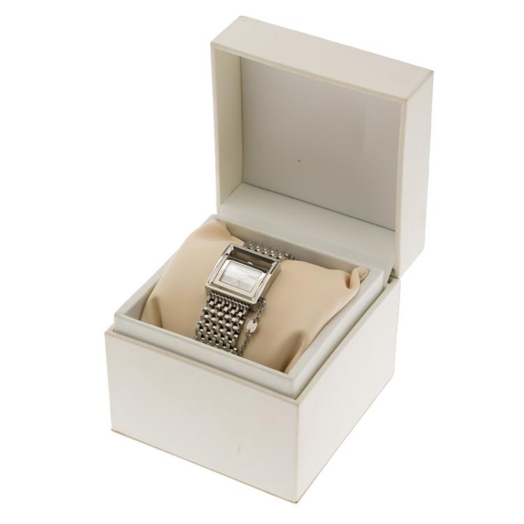 Pre Owned Nina Ricci Silver Stainless Steel N022 Women's Wristwatch 22MM