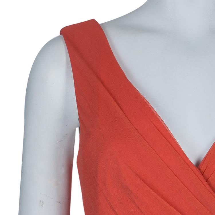 Pre Owned Notte By Marchesa Sleeveless Embellished Maxi Dress L