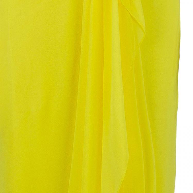 مملوكة مسبقًا Notte by Marchesa Strapless Silk Chiffon Gown XS