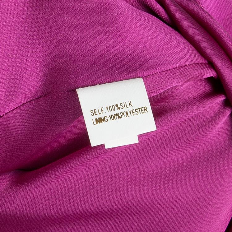 مملوكة مسبقًا Notte By Marchesa Purple Shoulder Embellished Dress M