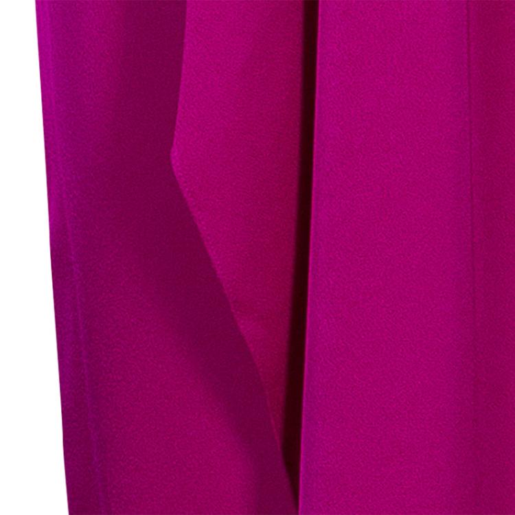 Pre Owned Notte By Marchesa Purple Strapless Evening Gown S