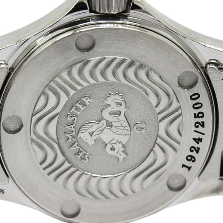 Pre Owned Omega Green Stainless Steel Jacques Mayol 1924/2500 Women's Wristwatch 26MM