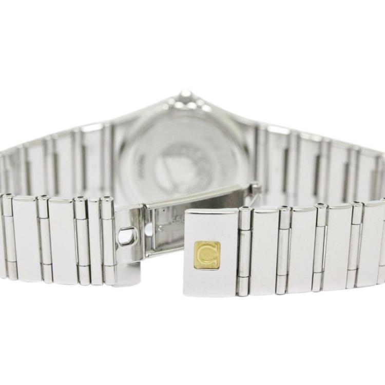 Pre Owned Omega Pink Stainless Steel Constellation Women's Wristwatch 25MM