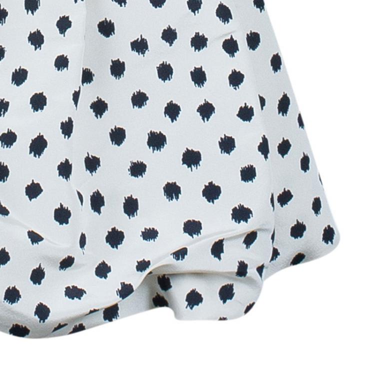 Pre Owned Oscar De La Renta Polka-dot Dress Coat M