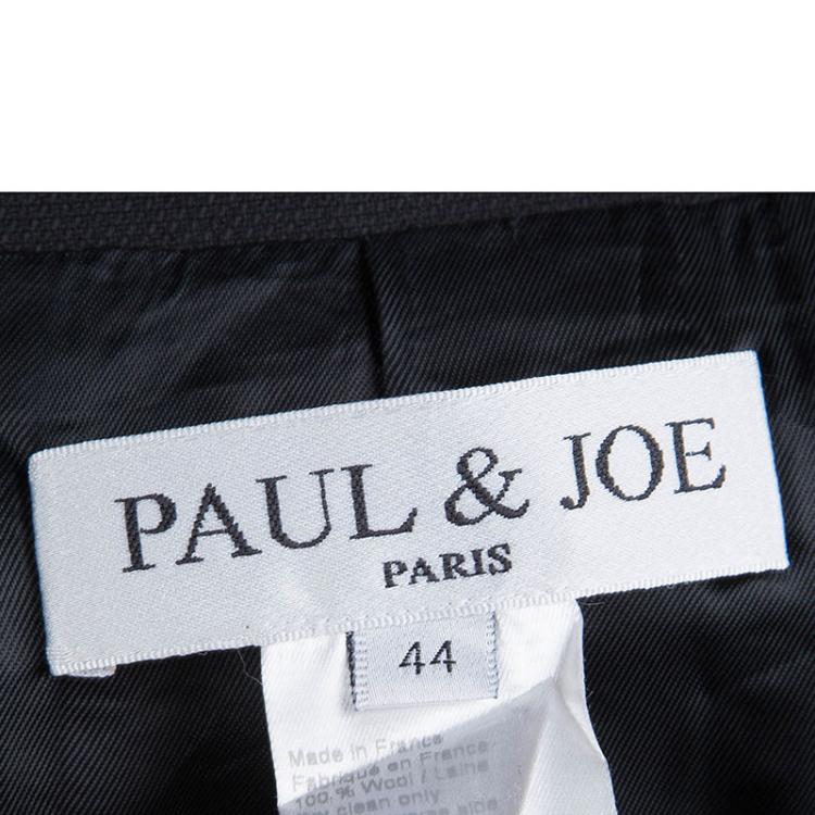 Pre Owned Paul & Joe Black Wool Blazer L