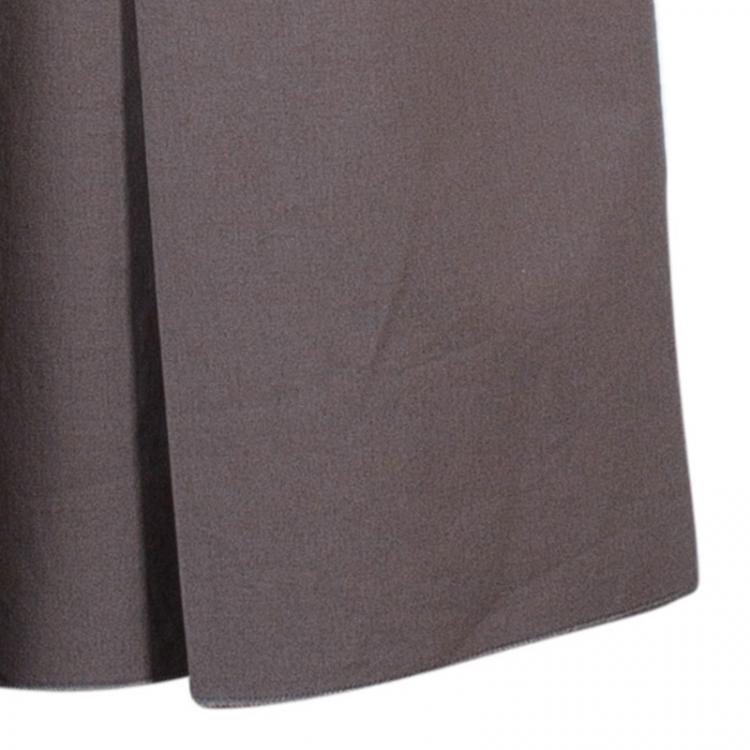 Pre Owned Paule Ka Khaki Cotton Dress L
