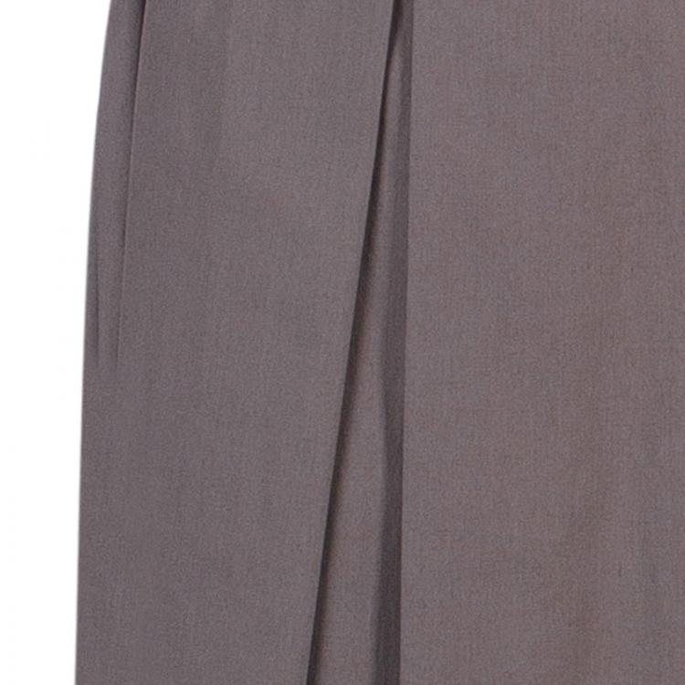 Pre Owned Paule Ka Khaki Cotton Dress L