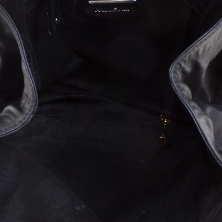 Pre Owned Paule Ka Black Leather Tote