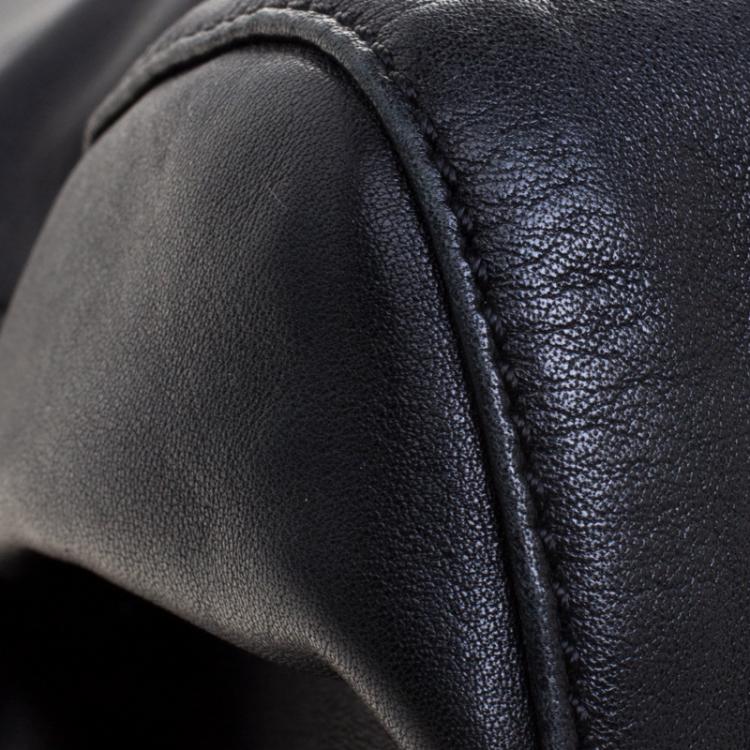 Pre Owned Paule Ka Black Leather Tote