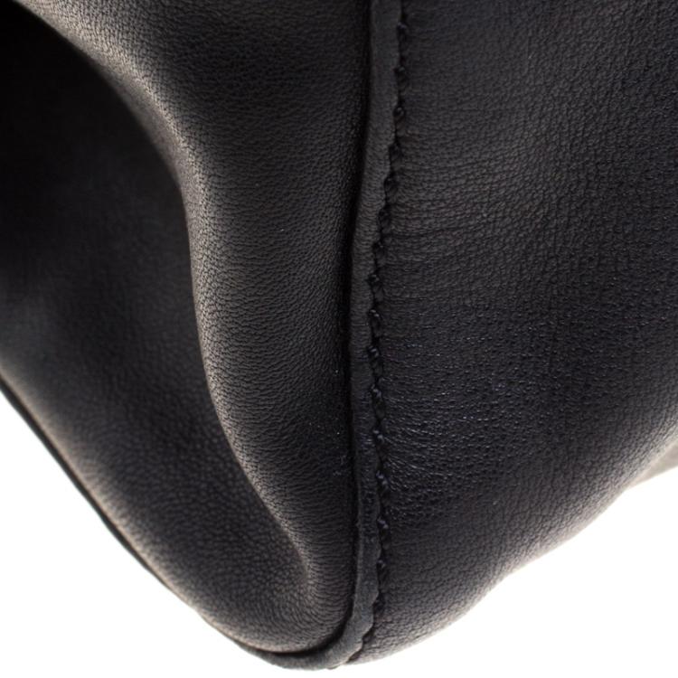 Pre Owned Paule Ka Black Leather Tote