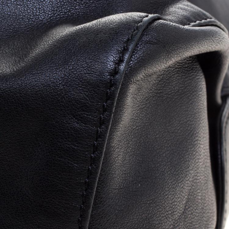 Pre Owned Paule Ka Black Leather Tote