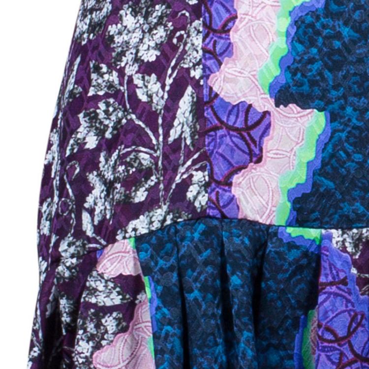 Pre Owned Peter Pilotto Multicolor Printed Roamer Short Dress M
