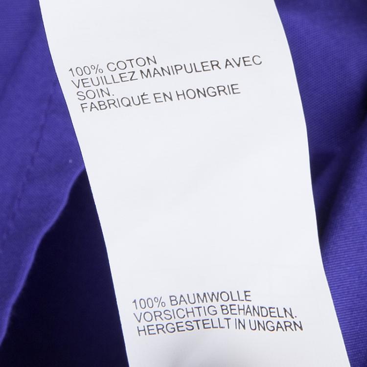 Pre Owned Peter Pilotto Blue Broderie Anglaise Sleeveless Shirt S
