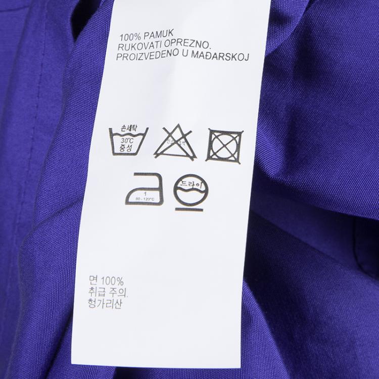 Pre Owned Peter Pilotto Blue Broderie Anglaise Sleeveless Shirt S